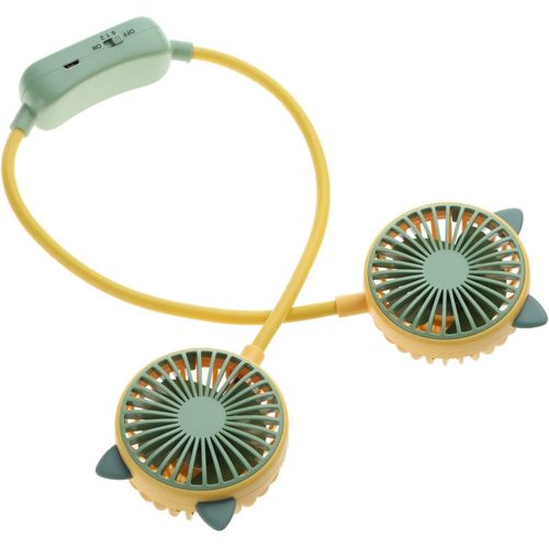 Folding Mini Fan Hands-Free Neck Fan Rechargeable Fan Quiet Sports Fans For Home Outdoor Portable Fans 2 Speeds Neckband Fan Portable Fan Hand Free