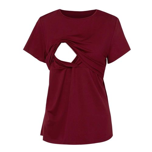 Nursing Breastfeeding Top Loose Plus Size T-shirt For Lactation Period Wear NO5272