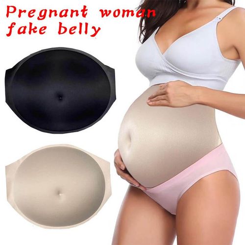Simulation Pregnant Belly Tummy Bump Lifelike Skin Comfortable Fake Belly for Actor Performance Maternity NO5242