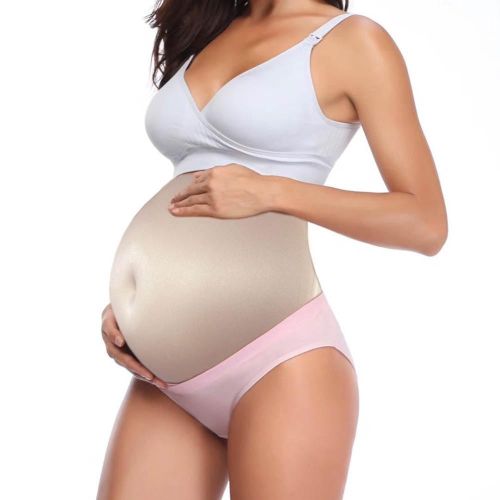 Simulation Pregnant Belly Tummy Bump Lifelike Skin Comfortable Fake Belly for Actor Performance Maternity NO5242