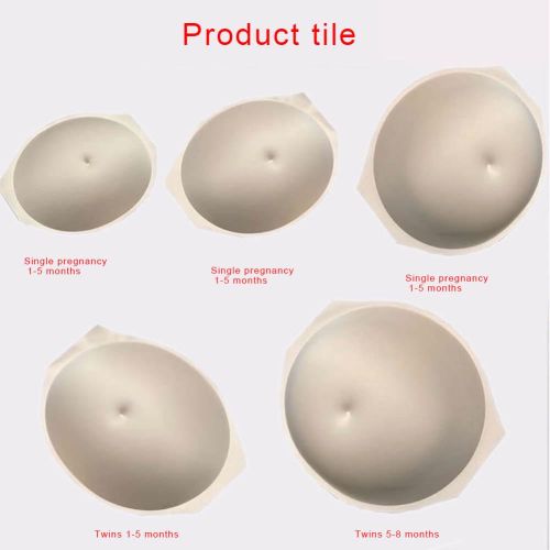 Simulation Pregnant Belly Tummy Bump Lifelike Skin Comfortable Fake Belly for Actor Performance Maternity NO5242