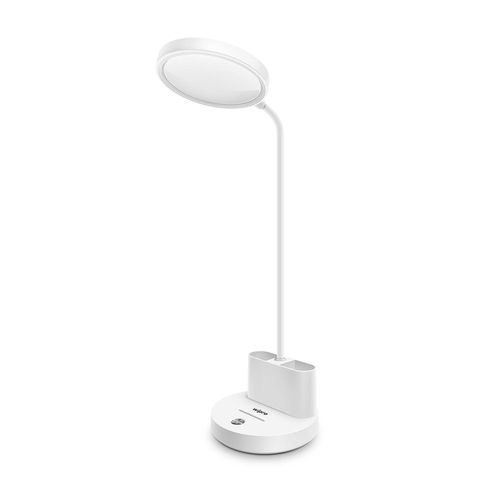 5W Rechargable Table lamp 3 Grade Dimming  USB-C Charging  LED Portable Desk Lamp for Study with Pen Stand  Easy Touch Control Glare Free Lighting Adjustable Light Head Pack of 1