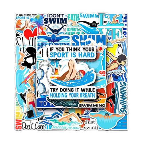 915 Generation Swimming Stickers Cup LaptopWaterproof Vinyl Sticker Gift Decals  Teenage Girls Teenages 50Pcs