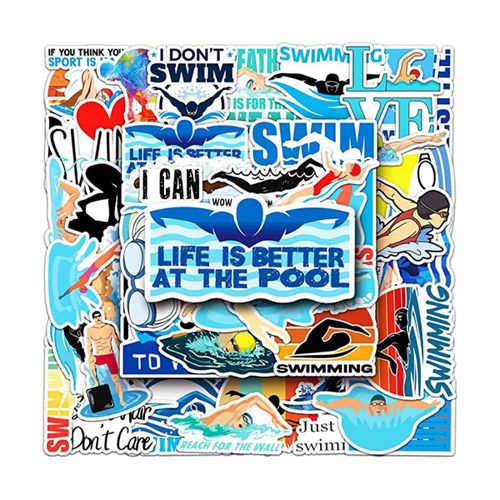915 Generation Swimming Stickers Cup LaptopWaterproof Vinyl Sticker Gift Decals  Teenage Girls Teenages 50Pcs