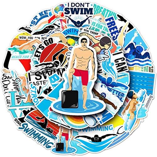 915 Generation Swimming Stickers Cup LaptopWaterproof Vinyl Sticker Gift Decals  Teenage Girls Teenages 50Pcs