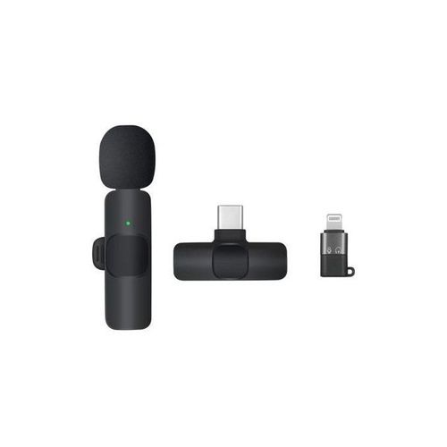 K8  Wireless Microphone for YouTube Facebook Live Stream Vlog Plug & Play Microphone