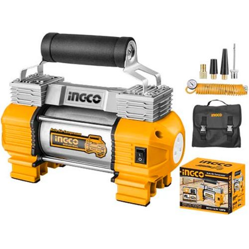 INGCO Auto Air Compressor AAC2508 - 12V, Max Pressure 120PSI/8BAR - Orange