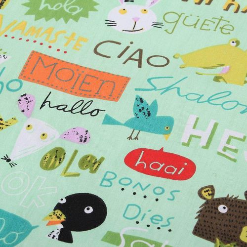 Fashion Cartoon Aborsbent Baby EVA Waterproof Urine Mat Changing Pad Grey