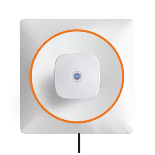 Square Window Cleaning Machine with Water Tank Household Automatic Planning Intelligent Frameless Window Cleaning Robot - White