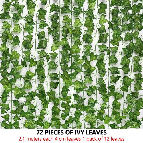 Faux Green Ivy Leaves Vines Hanging Garland DIY Fake Flowers Plants for Garden Wedding Party Home Decor