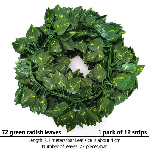 Faux Green Ivy Leaves Vines Hanging Garland DIY Fake Flowers Plants for Garden Wedding Party Home Decor