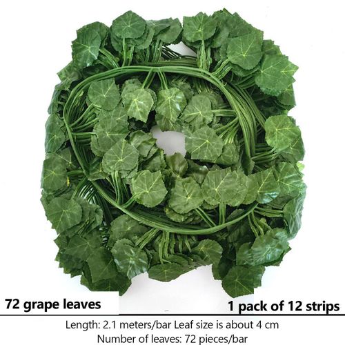 Faux Green Ivy Leaves Vines Hanging Garland DIY Fake Flowers Plants for Garden Wedding Party Home Decor