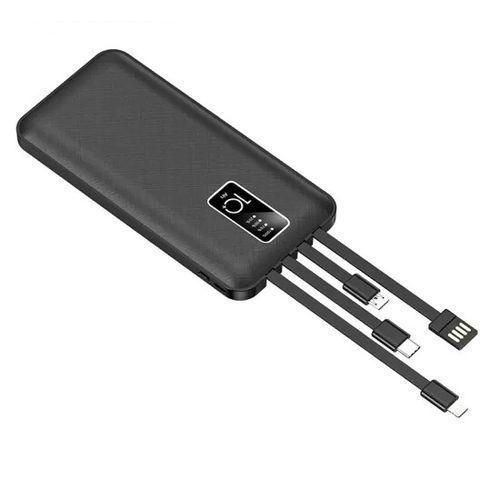 Original 10,000mAh Digital Display Charging Power Bank- Black, White