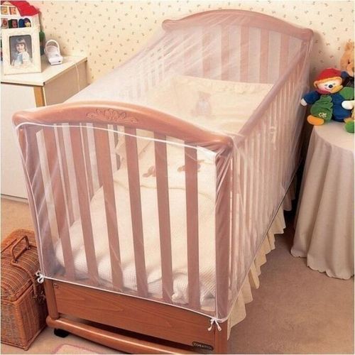 Baby Bed  Net Children's Bed  Net Fine Mesh Universal Insect Net For Baby Cot - White