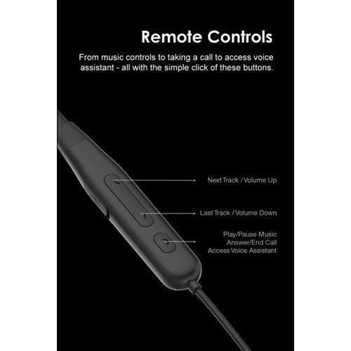 Oraimo  Shark-2 BT5.0 In-Ear Wireless Bluetooth Neckband - Black