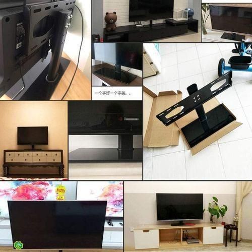 TV Mount TV Wall Mount, Monitor Stand LCD TV Base Mount Universal (for 32-55 Inches) TV Stand Happy House
