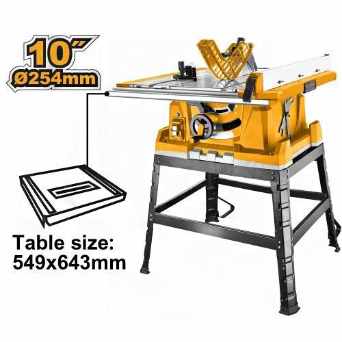 INGCO TS26005 Table Saw, 2600W - Orange/Silver