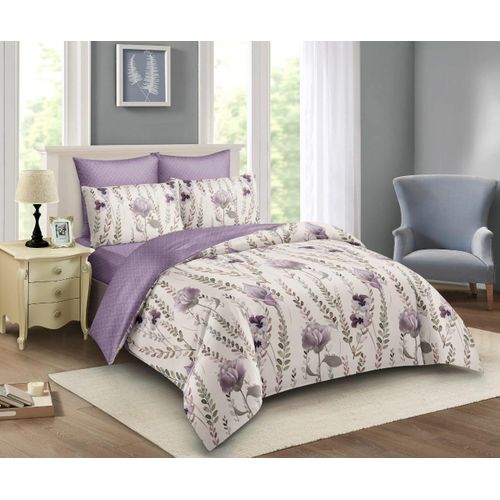 6*6 Duvet With 1 Bedsheet and 2 Pillowcases-Multicolor