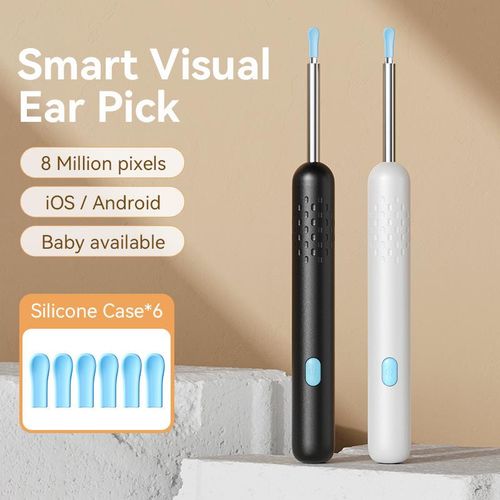 Ear Wax Removal - Wireless WiFi Visual Rechargeable Ear Cleaner, Home Tool for Earwax Removal, 1080P HD Camera Lens &  Ear Set - Ear Cleaning Kit with Ear Pick