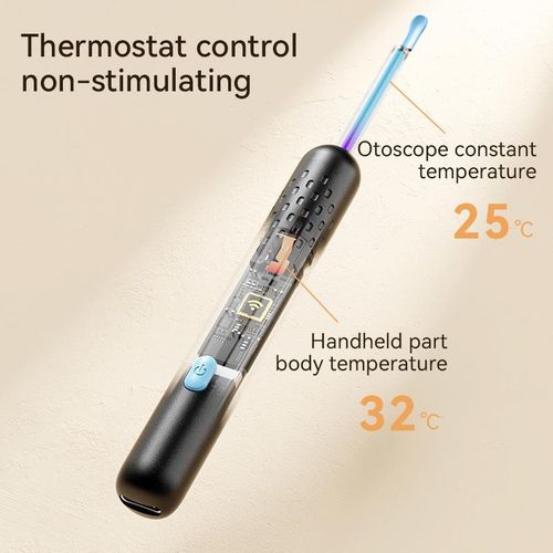 Ear Wax Removal - Wireless WiFi Visual Rechargeable Ear Cleaner, Home Tool for Earwax Removal, 1080P HD Camera Lens &  Ear Set - Ear Cleaning Kit with Ear Pick