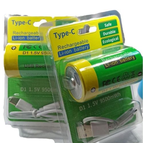 1.5VD1/1 USB ReChargeable Lithium Battery TYPE-C ReChargeable Battery for Gas Stove Children toys, Radios  and Other Electronics