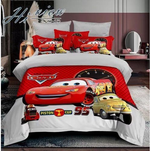 Lighting McQueen Cotton Duvet With 1 Bedsheet & 1 Pillowcase-4*6
