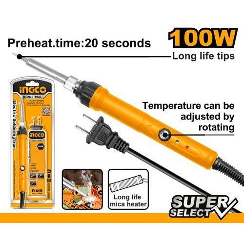 INGCO Electric Soldering Iron 220-240V~50/60Hz - Orange / Silver