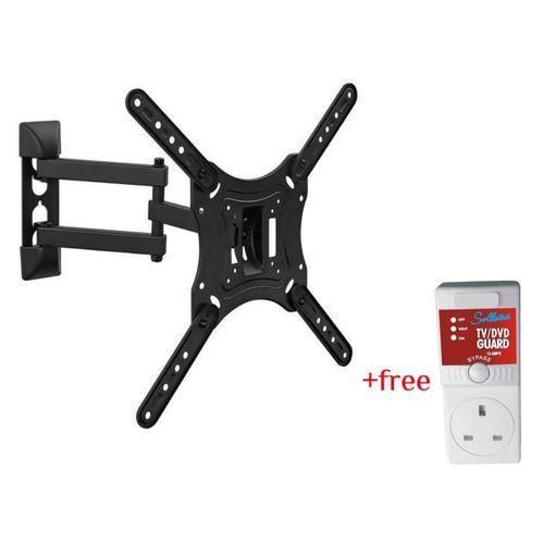 14"-55" Inch LED LCD Movable TV Wall Mount Plus A Free TV Guard - Black