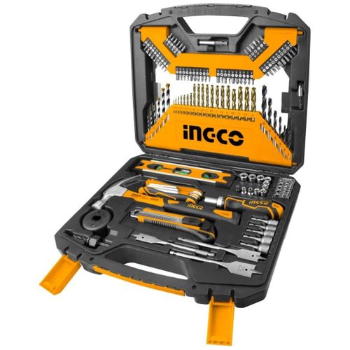 INGCO 120 Piece Accessories Set - Black & Silver