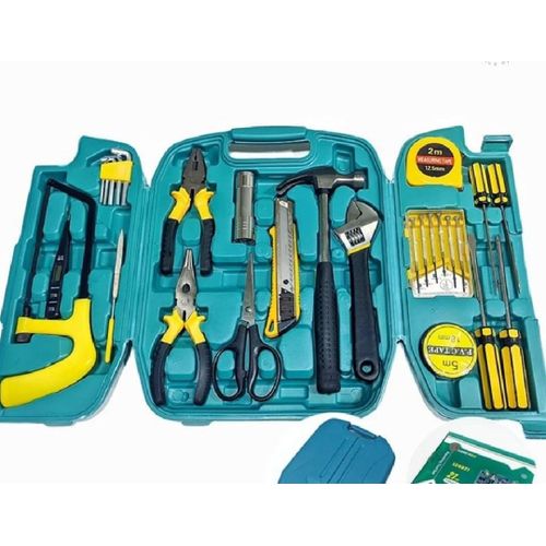 27pcs Woodworking Tool Set Screwdriver Set Repairs Tools Set Kit In A Suitcase For Home Hand Tool Box