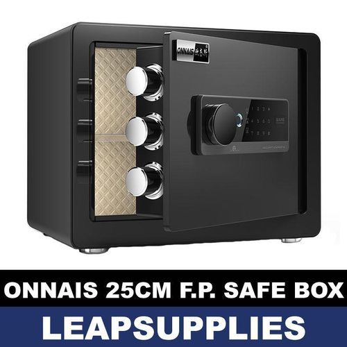Small Safe Box With Fireproof And Waterproof Bag 1.2 CuFt Fire Proof Safe for Home, Personal Safe with Digital Keypad Key for Money Document Jewelry Medicines Valuables -Black