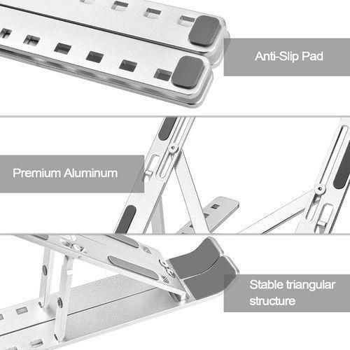 Portable Laptop Stand, PHOCAR Laptop Holder For Desk, Aluminum Adjustable Laptop Stand For IPad, MacBook Pro,Tablets And Laptops, Such As Lenovo ThinkPad, Dell Inspiron Suitable For 14