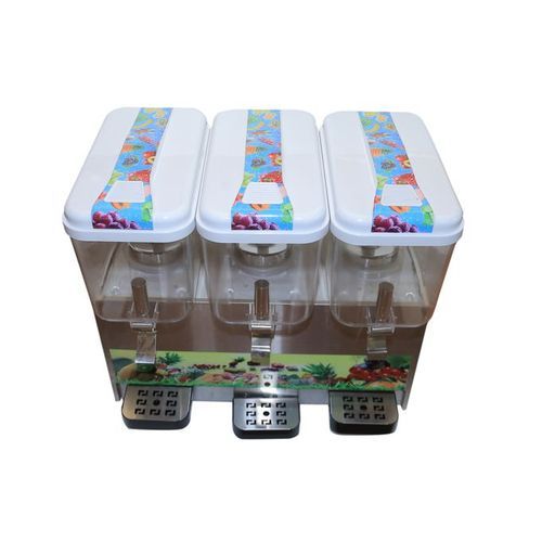Snowhite Triple Juice Dispenser, 18Litres - White