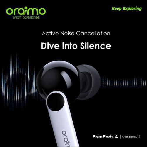 Oraimo Freepods 4 TWS True Wireless Stereo Bluetooth Earbuds- Black
