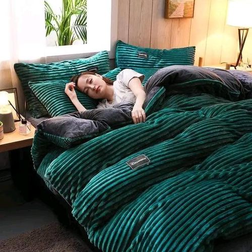 Coral velvet Duvet King size 6*6 Green