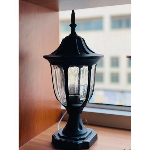 SECURITY GATE LIGHT, BLACK
