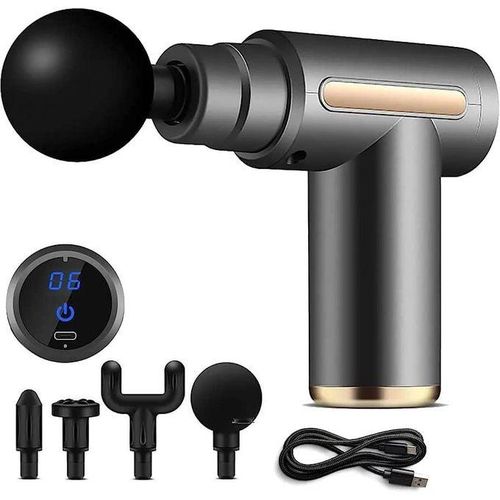 Portable Electric Mini Fascial Massage Gun Muscle Body Massager Back Neck Tissue Stimulator Percussion Acid Relief Pain Relax Slimming Shaping