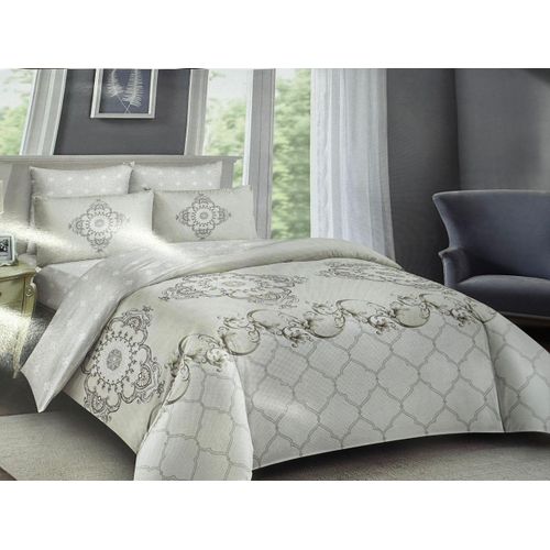 6*6 Duvet With 1 Bedsheet & 2 Pillowcases- Cream