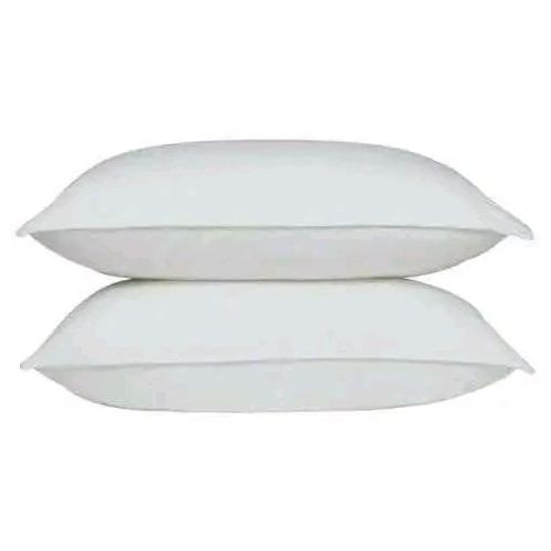 Apair of fibre pillows-white