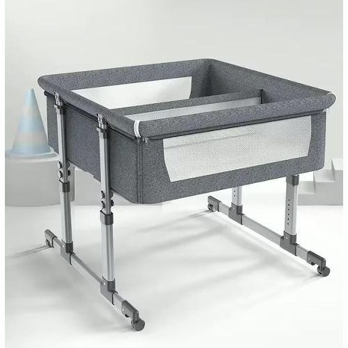 Adjustable Heigh Baby Twin Cot Next To Me Bed Multifunctional Twin Baby Bed KIDS' Cribs Twin Co Sleeper Crib