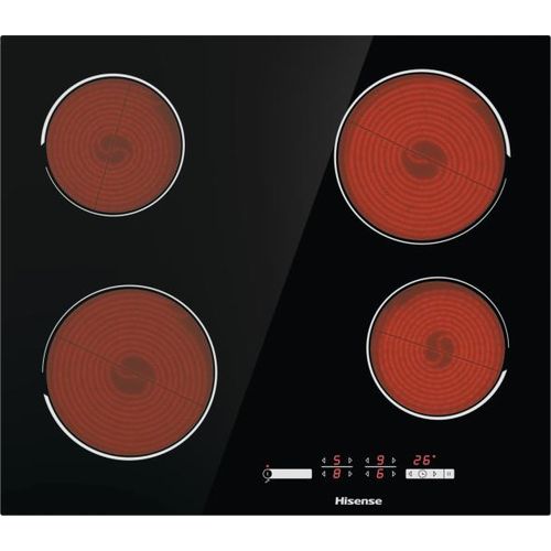 Hisense Built-in 60 x 60 Coverage Glass Ceramic Full Electricity Hob Black