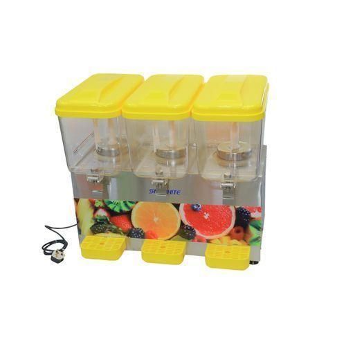 Fast Cooling Juice Water Dispenser Cooler With Three Compartments Each Of  18 Liters Designs Vary-Multicolour