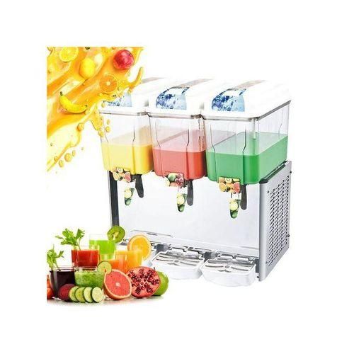 Fast Cooling Juice Water Dispenser Cooler With Three Compartments Each Of  18 Liters Designs Vary-Multicolour