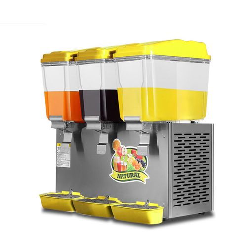 Fast Cooling Juice Water Dispenser Cooler With Three Compartments Each Of  18 Liters Designs Vary-Multicolour