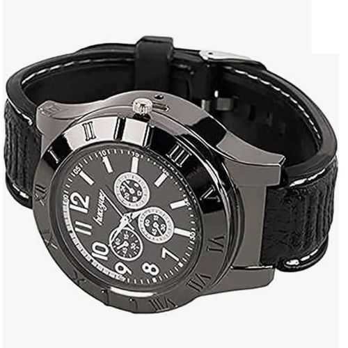 Watch With Fire Lighter ,Rechargeable, Watch, - Brown,