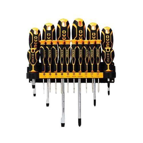 INGCO HKSD1828 18 Pcs Screwdriver And Precision Screwdriver Set-Black