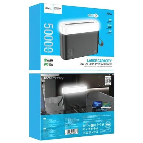 J94A 50000mAh Masterful 22.5W Fully Compatible Multi-function Power Bank -Multicolor