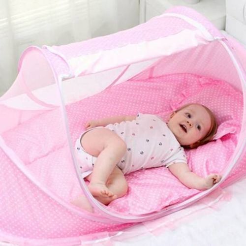 Portable Baby Mosquito Net - Pink