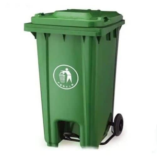 240 Litres Commercial Outdoor Large Plastic trash Dust Bin With wheel-Multicolor