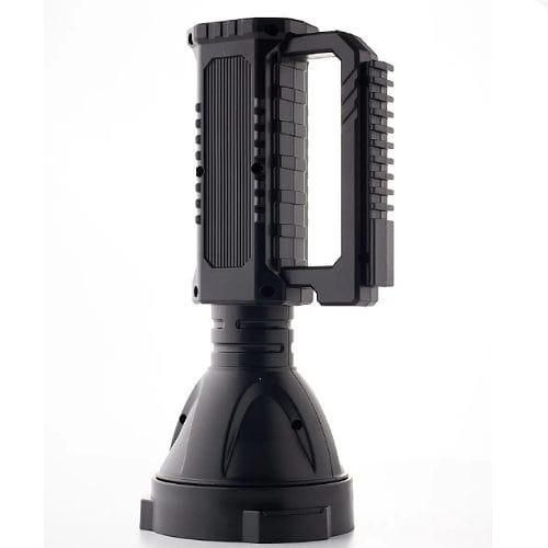 LED Super Bright Searchlight, Rechargeable Spotlight Flashlight High Lumens, 4 Modes Waterproof Searchlight Torch Spotlight, for Hiking, Camping, Emergency- Black